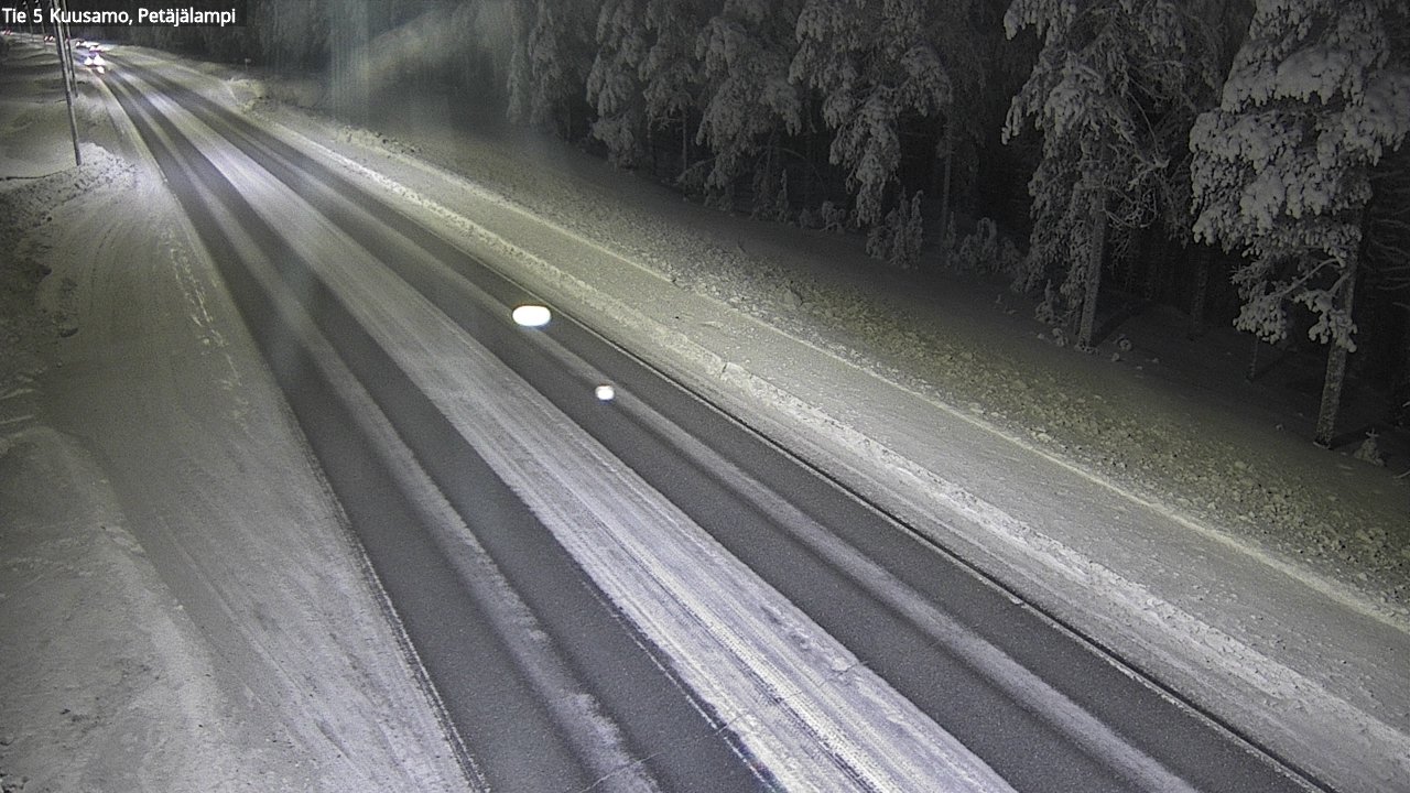 Weather Camera Image Väg 5 Kuusamo, Petäjälampi, Kuusamo, Pohjois-Pohjanmaa