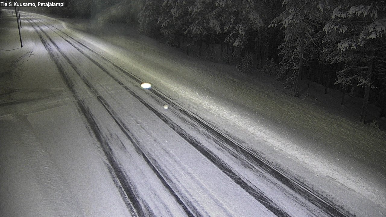 Weather Camera Image Väg 5 Kuusamo, Petäjälampi, Kuusamo, Pohjois-Pohjanmaa