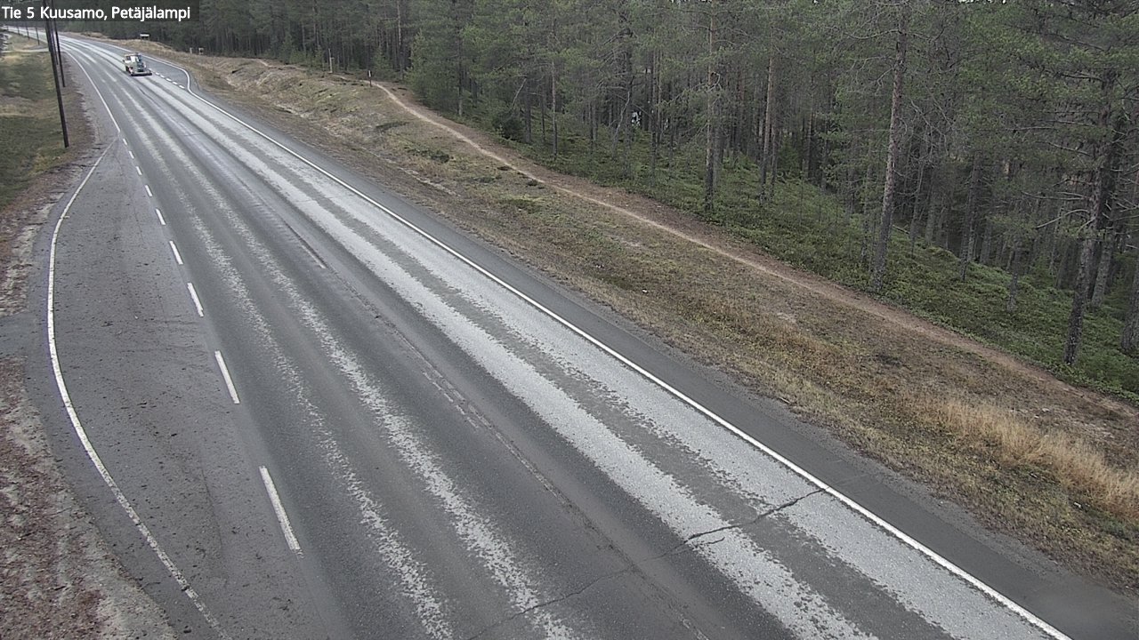 Weather Camera Image Väg 5 Kuusamo, Petäjälampi, Kuusamo, Pohjois-Pohjanmaa