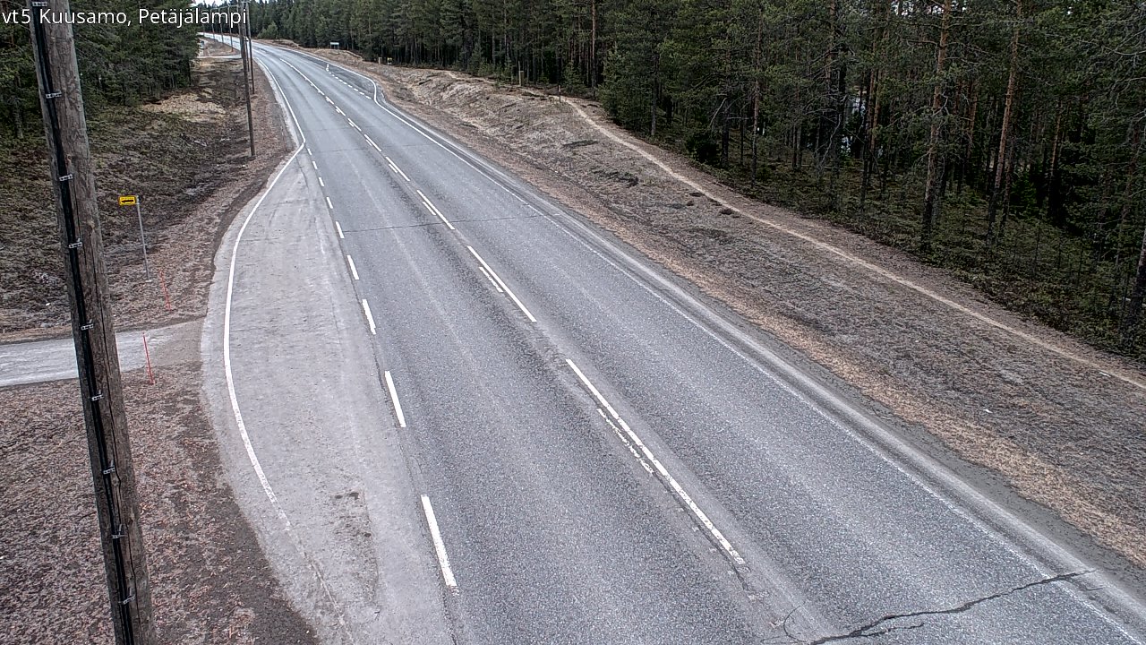 Kelikamerat Kuva Tie 5 Kuusamo, Petäjälampi, Kuusamo, Pohjois-Pohjanmaa