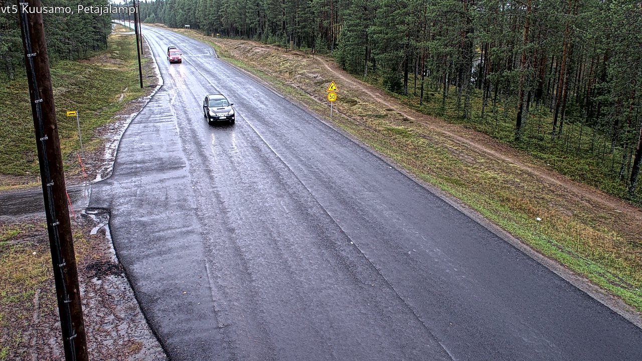 Weather Camera Image Road 5 Kuusamo, Petäjälampi, Kuusamo, Pohjois-Pohjanmaa