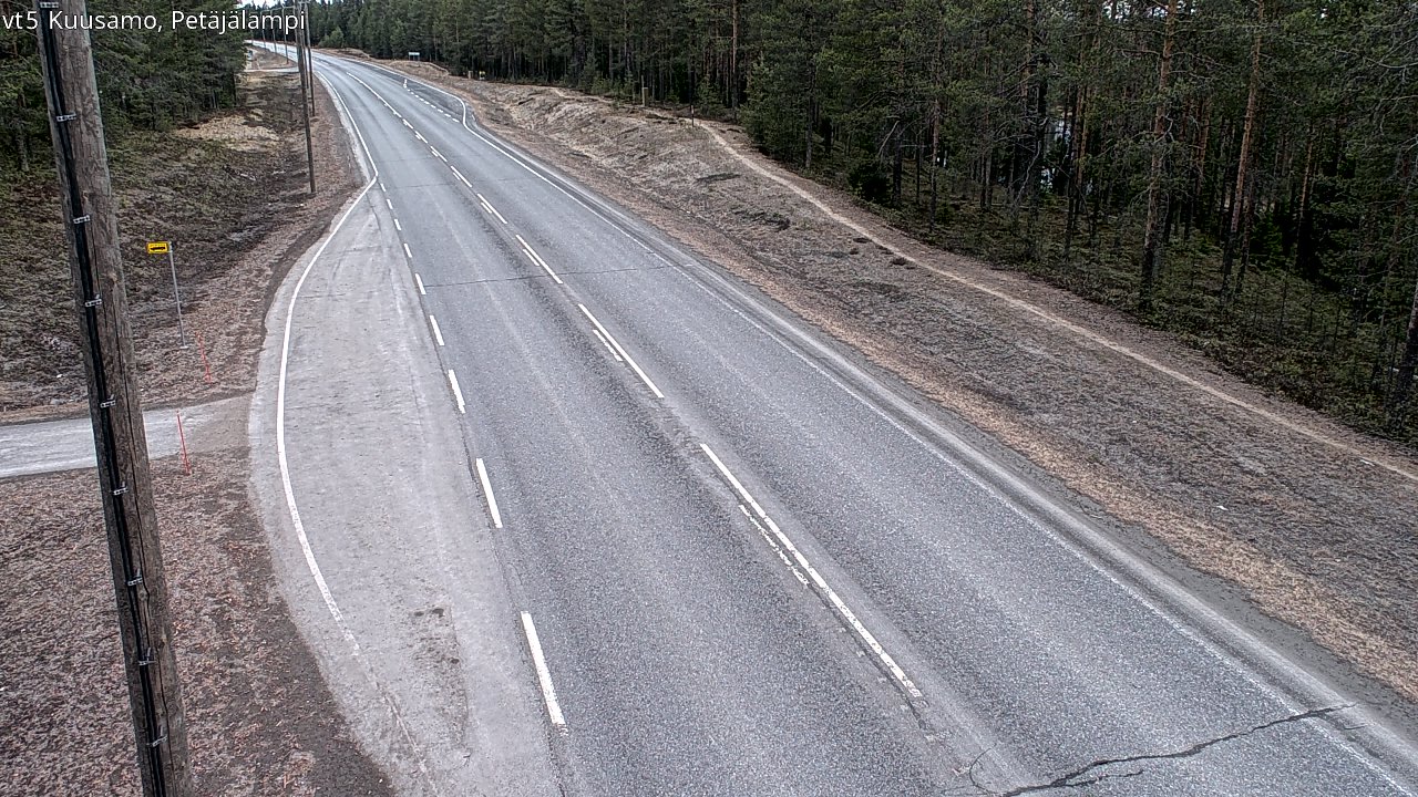 Kelikamerat Kuva Tie 5 Kuusamo, Petäjälampi, Kuusamo, Pohjois-Pohjanmaa