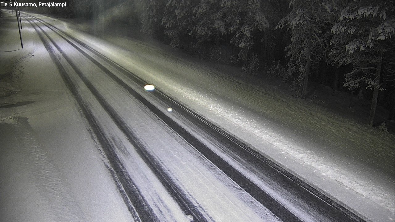 Weather Camera Image Väg 5 Kuusamo, Petäjälampi, Kuusamo, Pohjois-Pohjanmaa