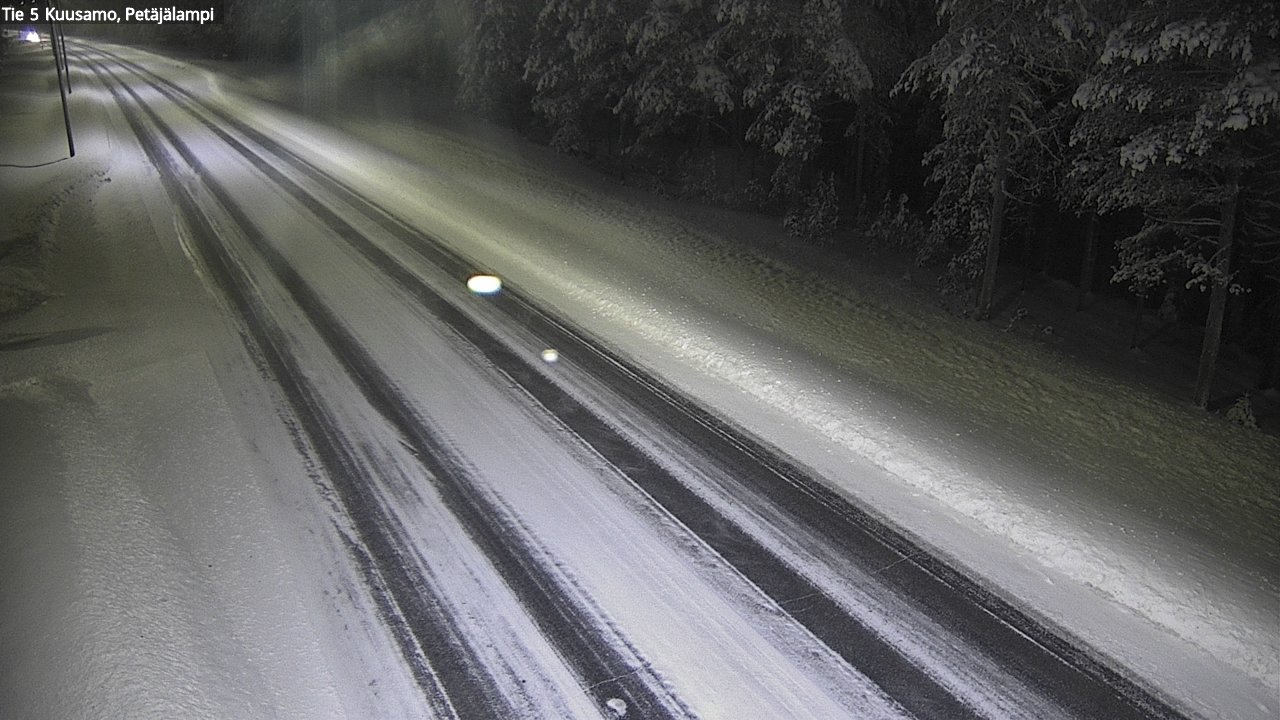 Weather Camera Image Väg 5 Kuusamo, Petäjälampi, Kuusamo, Pohjois-Pohjanmaa