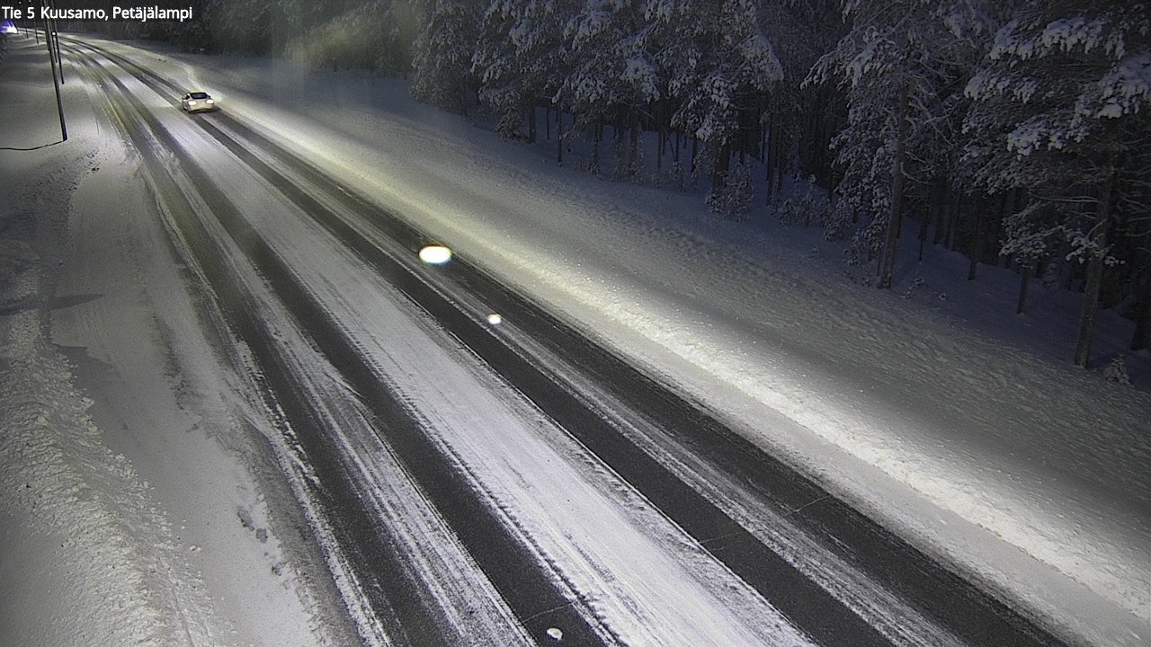 Weather Camera Image Väg 5 Kuusamo, Petäjälampi, Kuusamo, Pohjois-Pohjanmaa