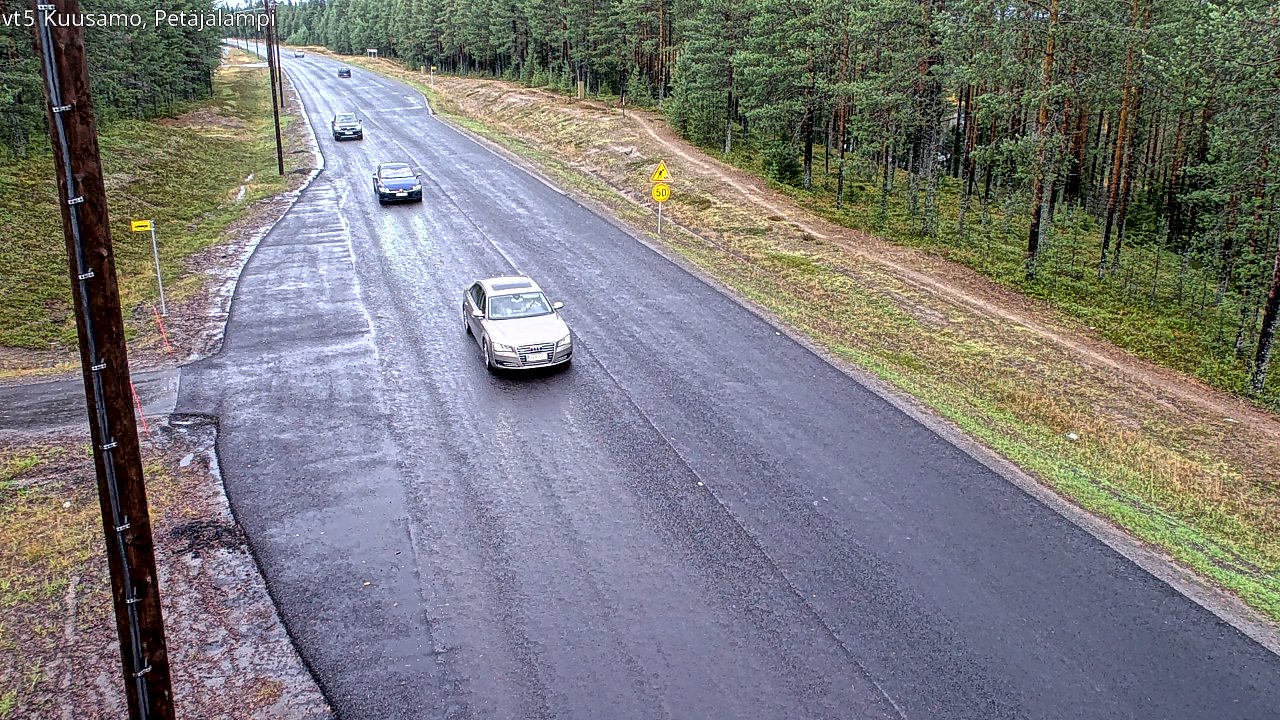 Weather Camera Image Road 5 Kuusamo, Petäjälampi, Kuusamo, Pohjois-Pohjanmaa