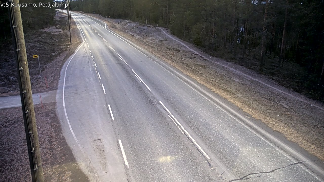 Kelikamerat Kuva Tie 5 Kuusamo, Petäjälampi, Kuusamo, Pohjois-Pohjanmaa
