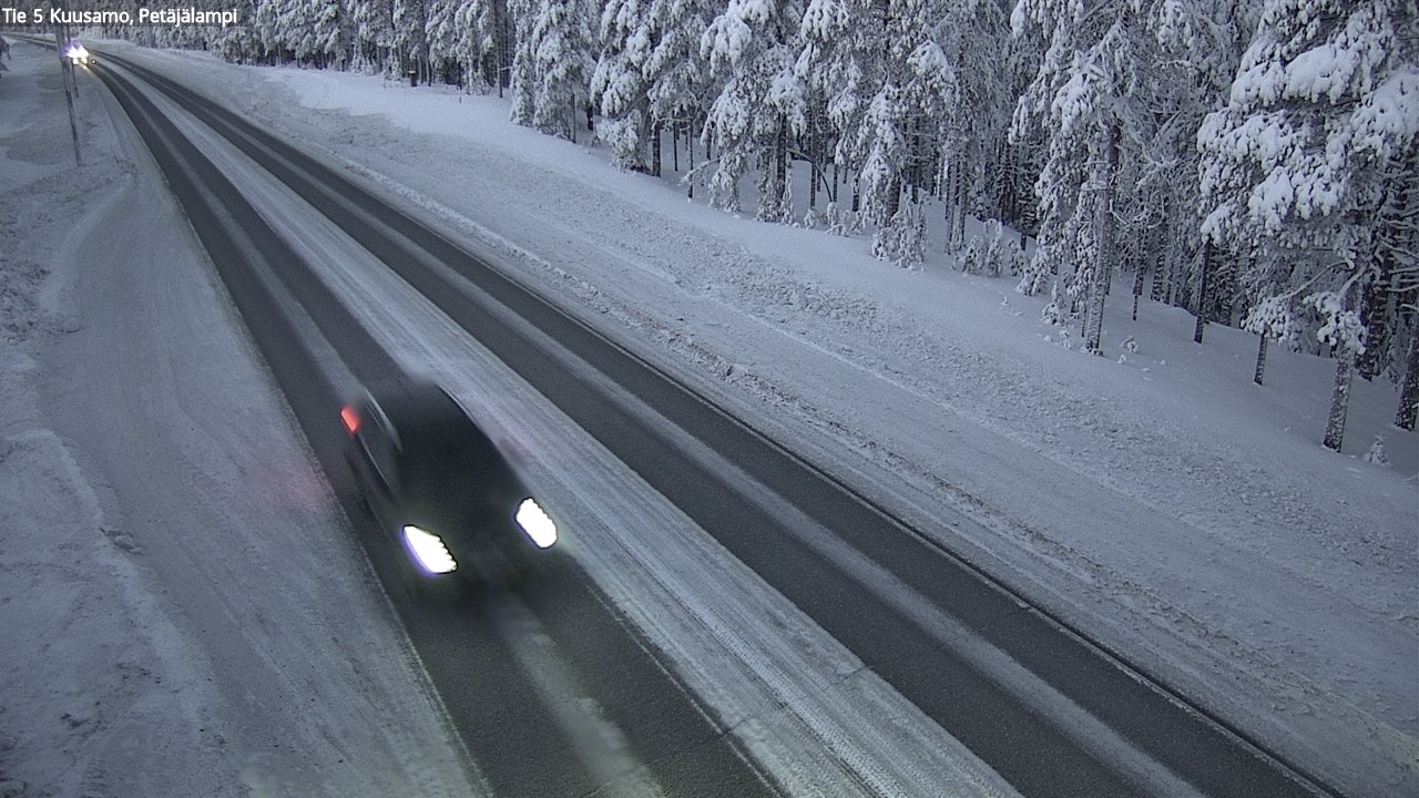 Weather Camera Image Road 5 Kuusamo, Petäjälampi, Kuusamo, Pohjois-Pohjanmaa