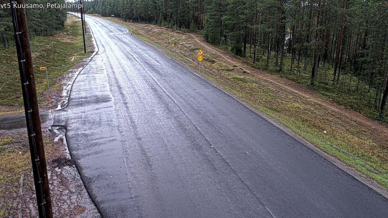 Weather Camera Image Road 5 Kuusamo, Petäjälampi, Kuusamo, Pohjois-Pohjanmaa