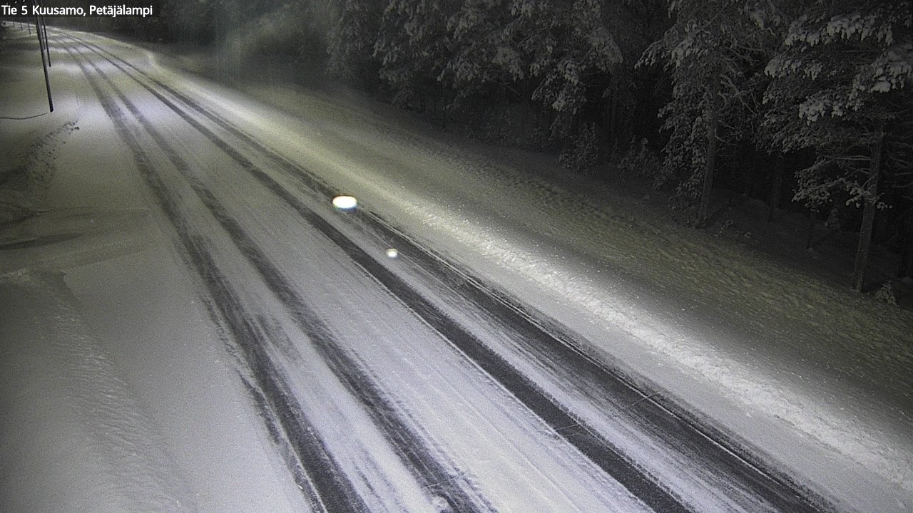 Weather Camera Image Väg 5 Kuusamo, Petäjälampi, Kuusamo, Pohjois-Pohjanmaa