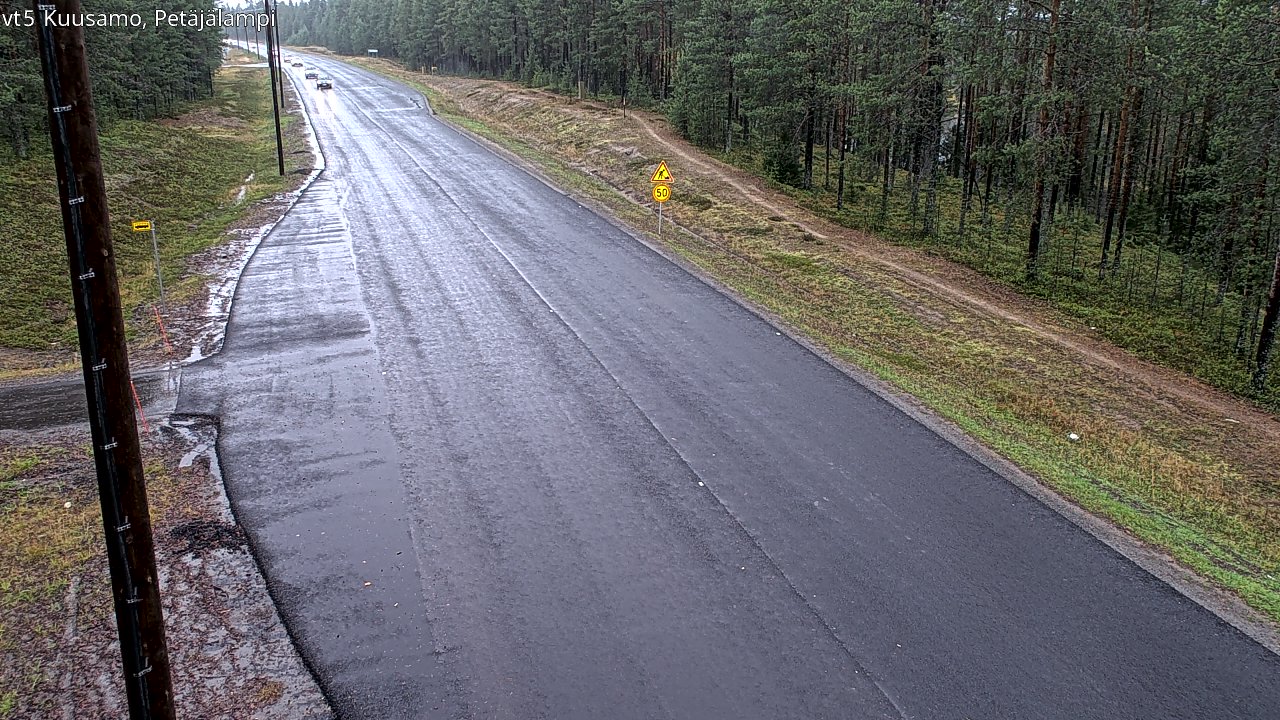 Weather Camera Image Road 5 Kuusamo, Petäjälampi, Kuusamo, Pohjois-Pohjanmaa