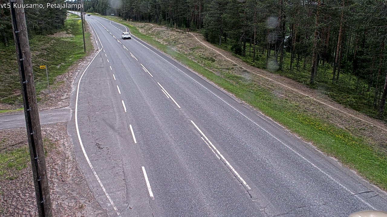 Weather Camera Image Väg 5 Kuusamo, Petäjälampi, Kuusamo, Pohjois-Pohjanmaa