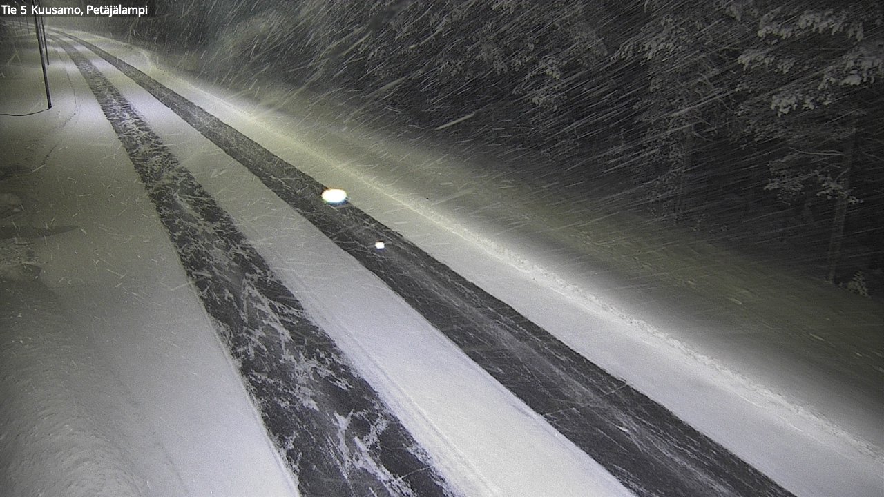 Weather Camera Image Väg 5 Kuusamo, Petäjälampi, Kuusamo, Pohjois-Pohjanmaa