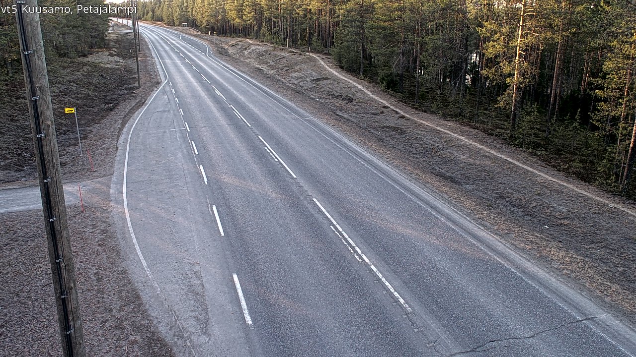 Kelikamerat Kuva Tie 5 Kuusamo, Petäjälampi, Kuusamo, Pohjois-Pohjanmaa
