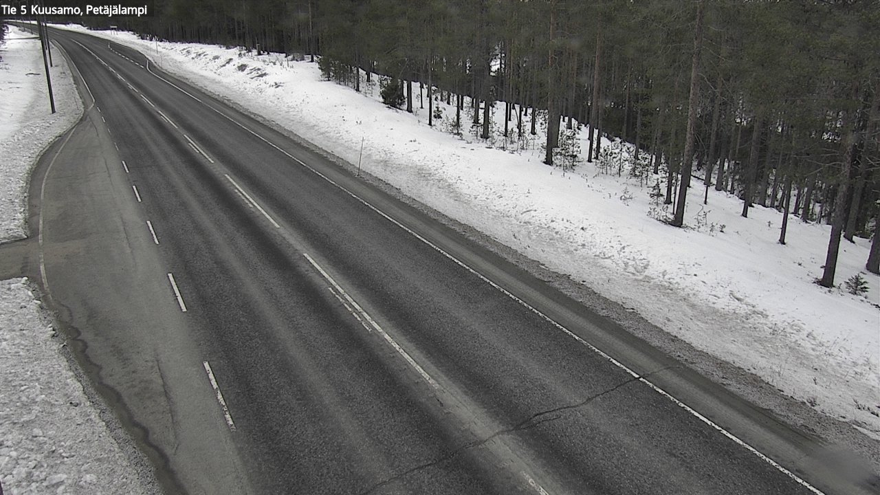 Weather Camera Image Road 5 Kuusamo, Petäjälampi, Kuusamo, Pohjois-Pohjanmaa