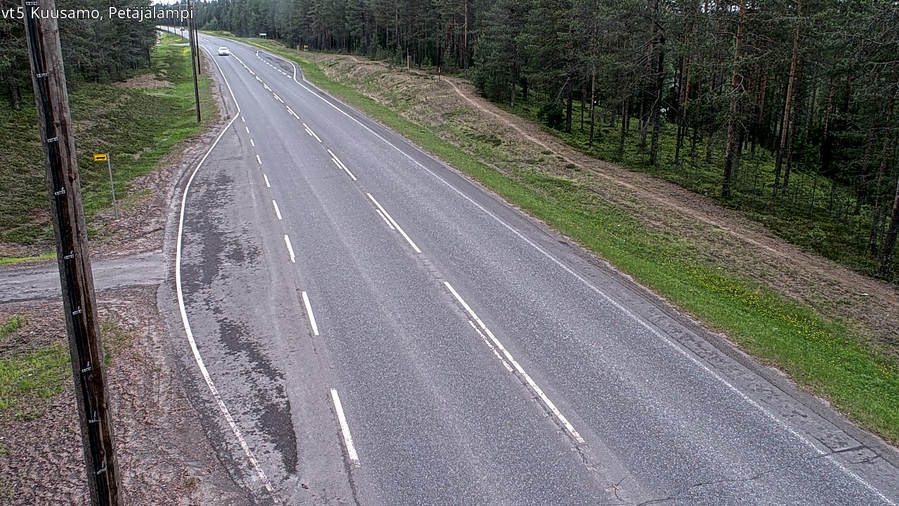 Kelikamerat Kuva Tie 5 Kuusamo, Petäjälampi, Kuusamo, Pohjois-Pohjanmaa