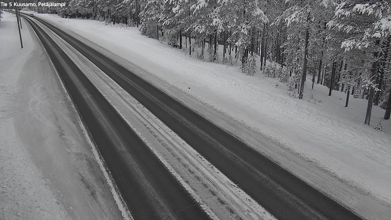 Kelikamerat Kuva Tie 5 Kuusamo, Petäjälampi, Kuusamo, Pohjois-Pohjanmaa