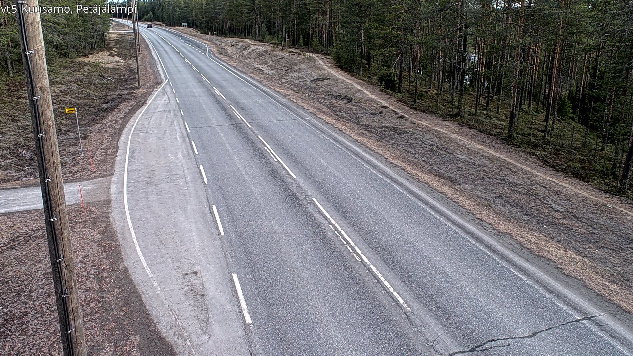 Kelikamerat Kuva Tie 5 Kuusamo, Petäjälampi, Kuusamo, Pohjois-Pohjanmaa