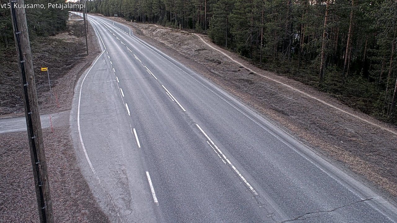 Kelikamerat Kuva Tie 5 Kuusamo, Petäjälampi, Kuusamo, Pohjois-Pohjanmaa