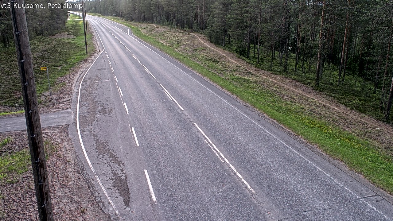 Kelikamerat Kuva Tie 5 Kuusamo, Petäjälampi, Kuusamo, Pohjois-Pohjanmaa