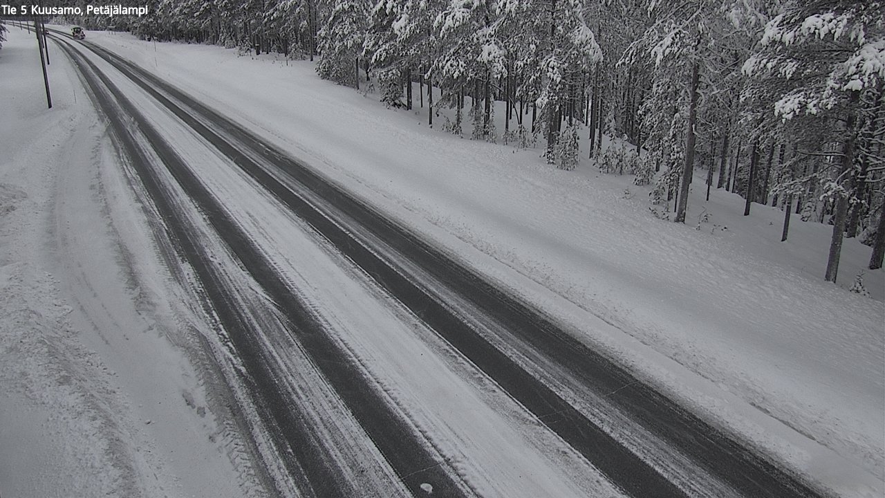 Weather Camera Image Väg 5 Kuusamo, Petäjälampi, Kuusamo, Pohjois-Pohjanmaa