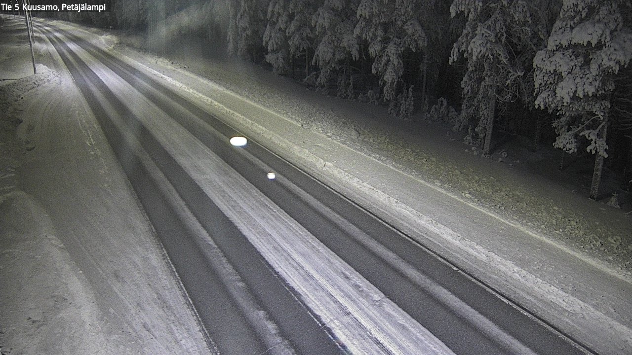 Weather Camera Image Väg 5 Kuusamo, Petäjälampi, Kuusamo, Pohjois-Pohjanmaa