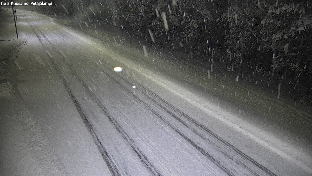 Weather Camera Image Väg 5 Kuusamo, Petäjälampi, Kuusamo, Pohjois-Pohjanmaa