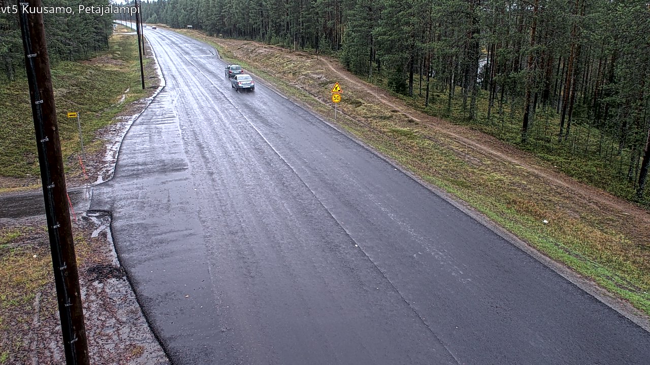Weather Camera Image Road 5 Kuusamo, Petäjälampi, Kuusamo, Pohjois-Pohjanmaa