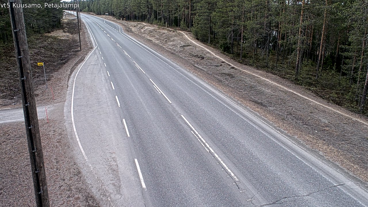 Kelikamerat Kuva Tie 5 Kuusamo, Petäjälampi, Kuusamo, Pohjois-Pohjanmaa