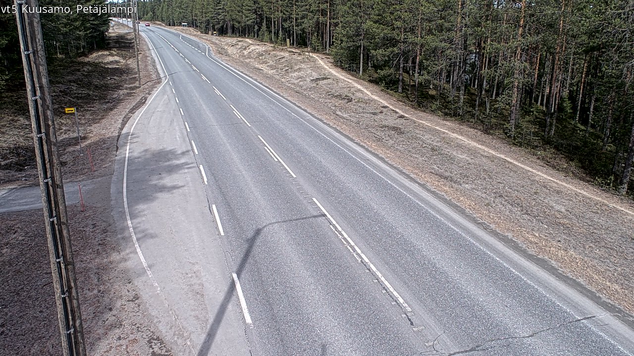 Kelikamerat Kuva Tie 5 Kuusamo, Petäjälampi, Kuusamo, Pohjois-Pohjanmaa