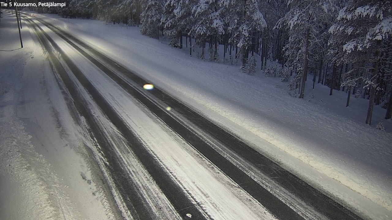 Weather Camera Image Väg 5 Kuusamo, Petäjälampi, Kuusamo, Pohjois-Pohjanmaa