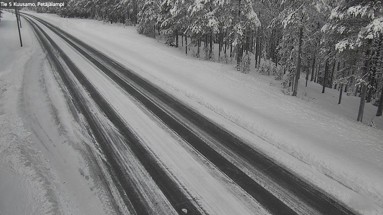 Weather Camera Image Väg 5 Kuusamo, Petäjälampi, Kuusamo, Pohjois-Pohjanmaa