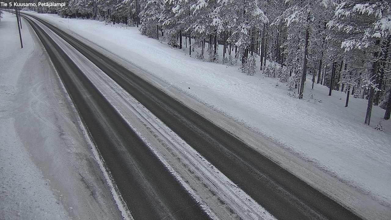 Kelikamerat Kuva Tie 5 Kuusamo, Petäjälampi, Kuusamo, Pohjois-Pohjanmaa