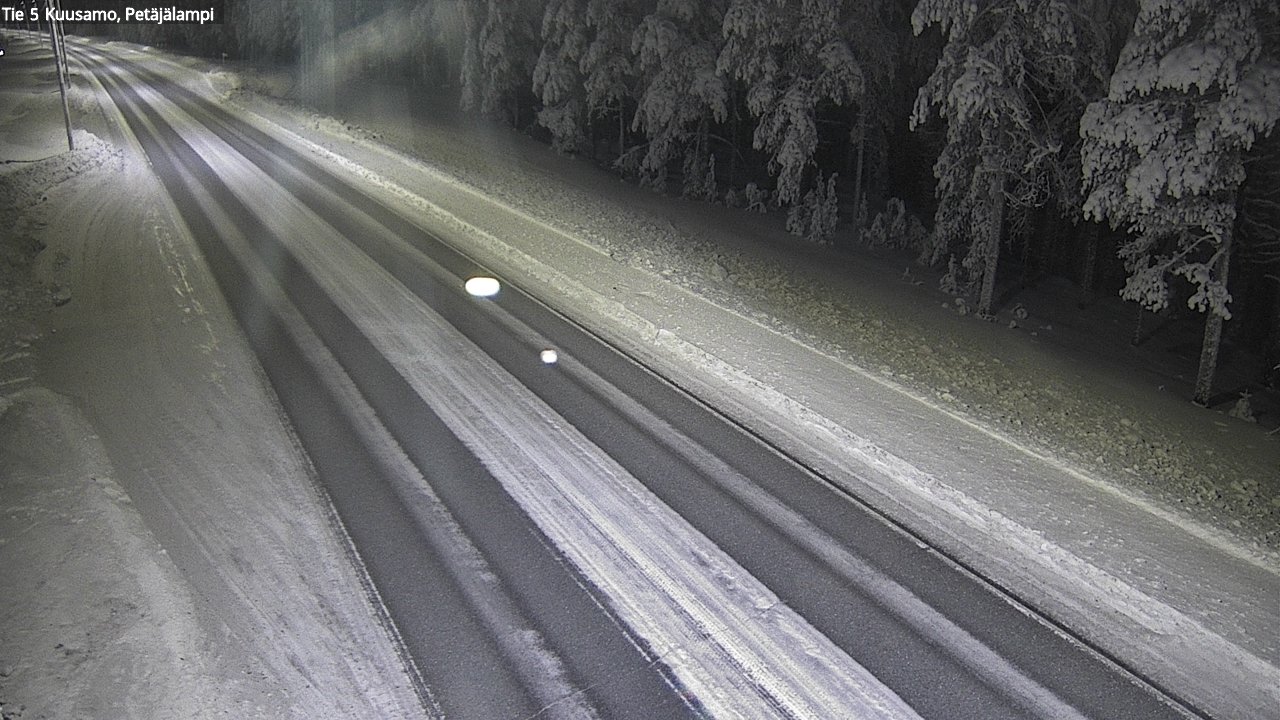 Weather Camera Image Road 5 Kuusamo, Petäjälampi, Kuusamo, Pohjois-Pohjanmaa