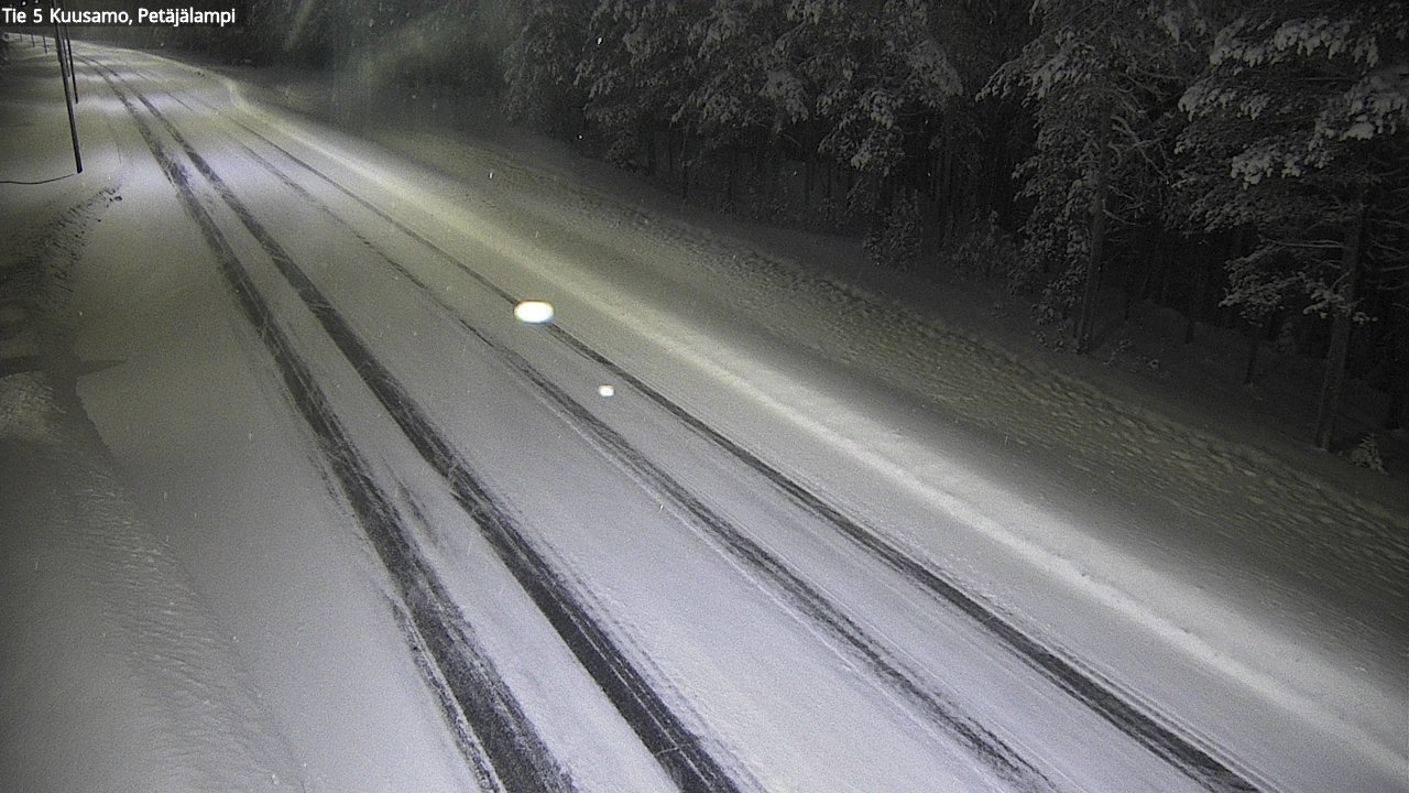 Weather Camera Image Väg 5 Kuusamo, Petäjälampi, Kuusamo, Pohjois-Pohjanmaa
