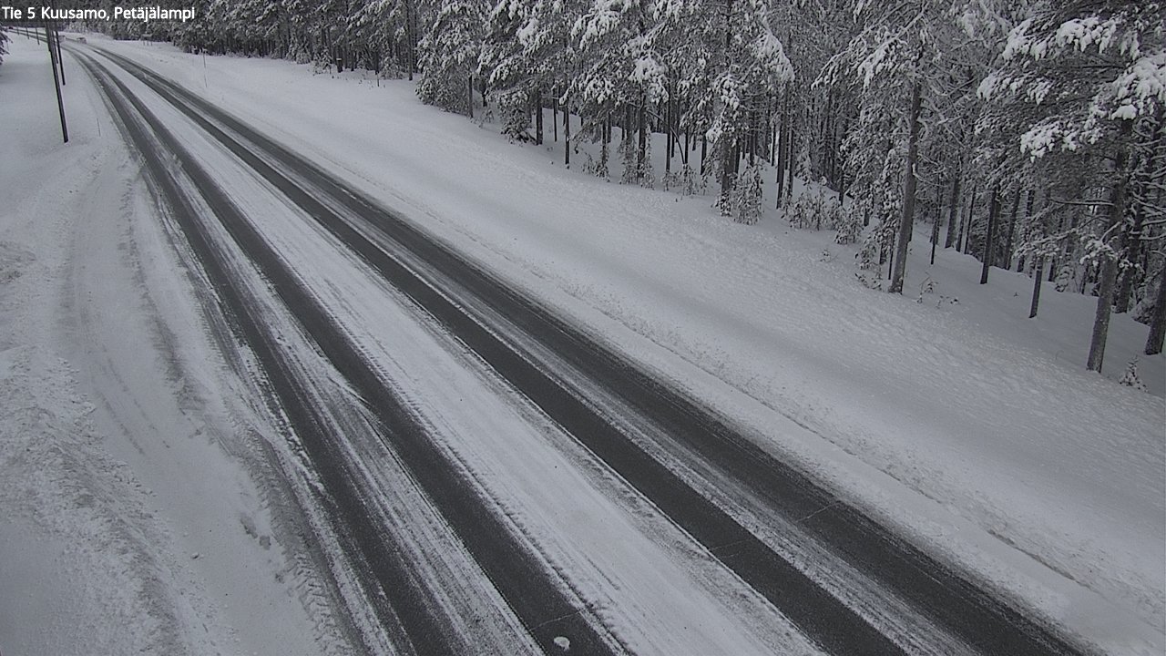 Weather Camera Image Väg 5 Kuusamo, Petäjälampi, Kuusamo, Pohjois-Pohjanmaa