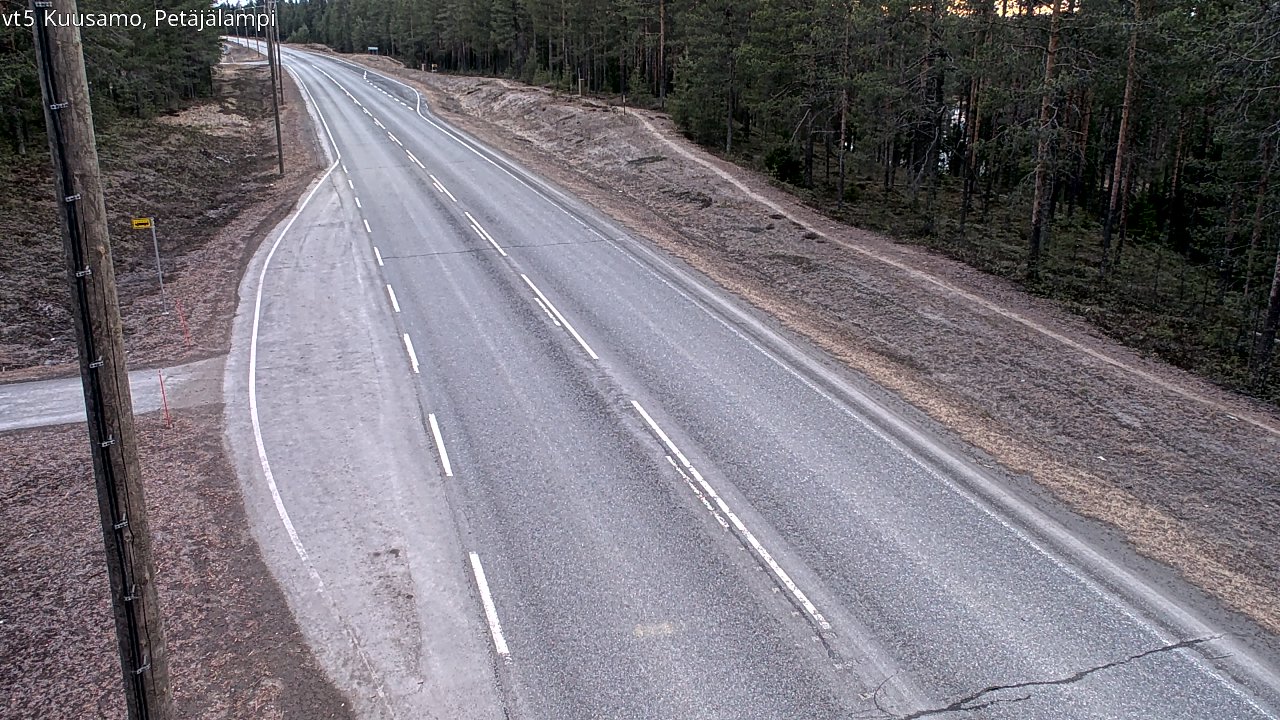Kelikamerat Kuva Tie 5 Kuusamo, Petäjälampi, Kuusamo, Pohjois-Pohjanmaa