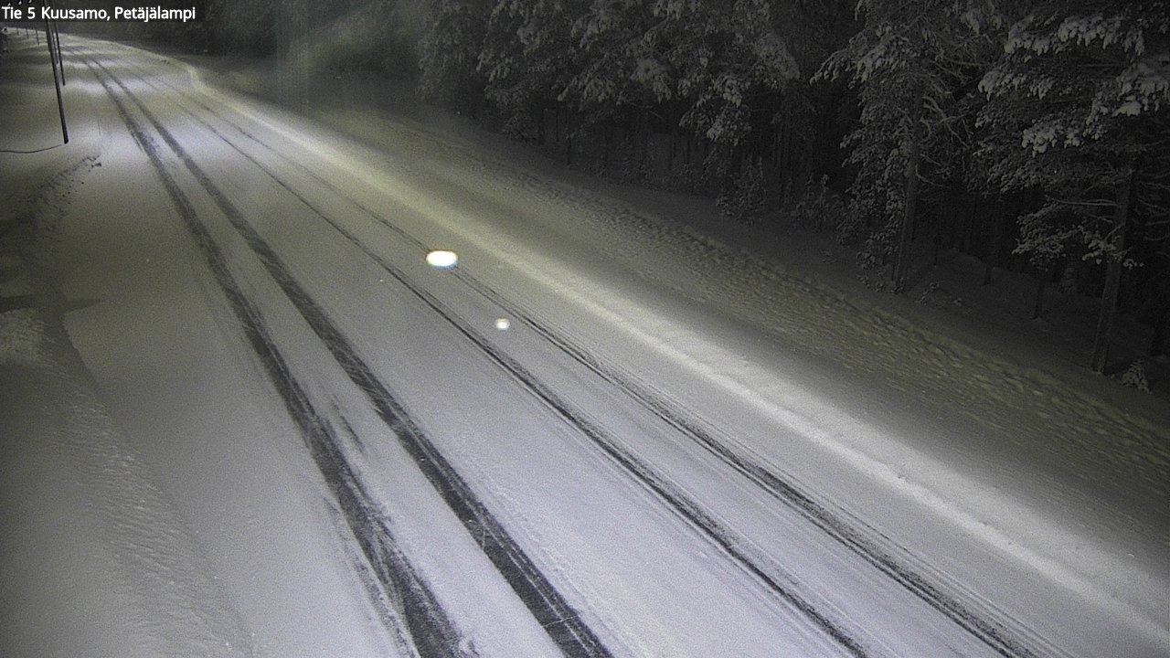 Weather Camera Image Väg 5 Kuusamo, Petäjälampi, Kuusamo, Pohjois-Pohjanmaa