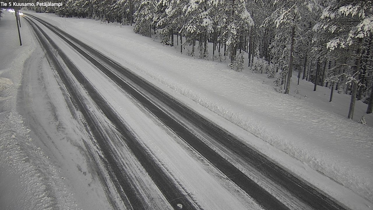 Weather Camera Image Väg 5 Kuusamo, Petäjälampi, Kuusamo, Pohjois-Pohjanmaa