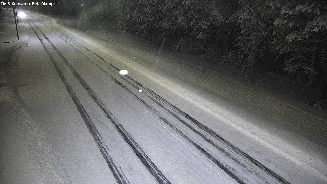 Weather Camera Image Väg 5 Kuusamo, Petäjälampi, Kuusamo, Pohjois-Pohjanmaa
