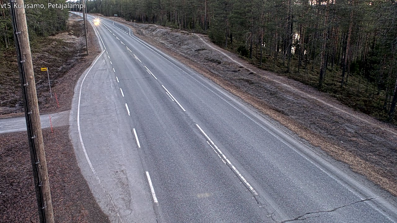 Weather Camera Image Road 5 Kuusamo, Petäjälampi, Kuusamo, Pohjois-Pohjanmaa