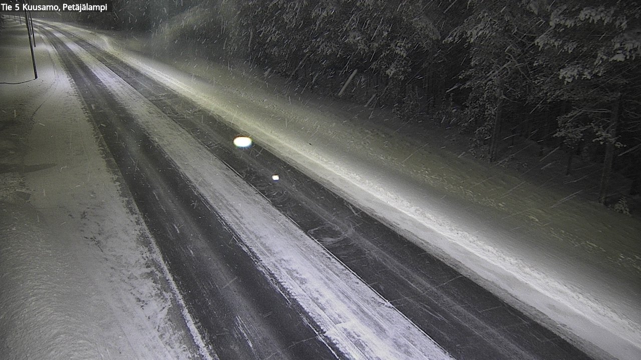 Weather Camera Image Väg 5 Kuusamo, Petäjälampi, Kuusamo, Pohjois-Pohjanmaa