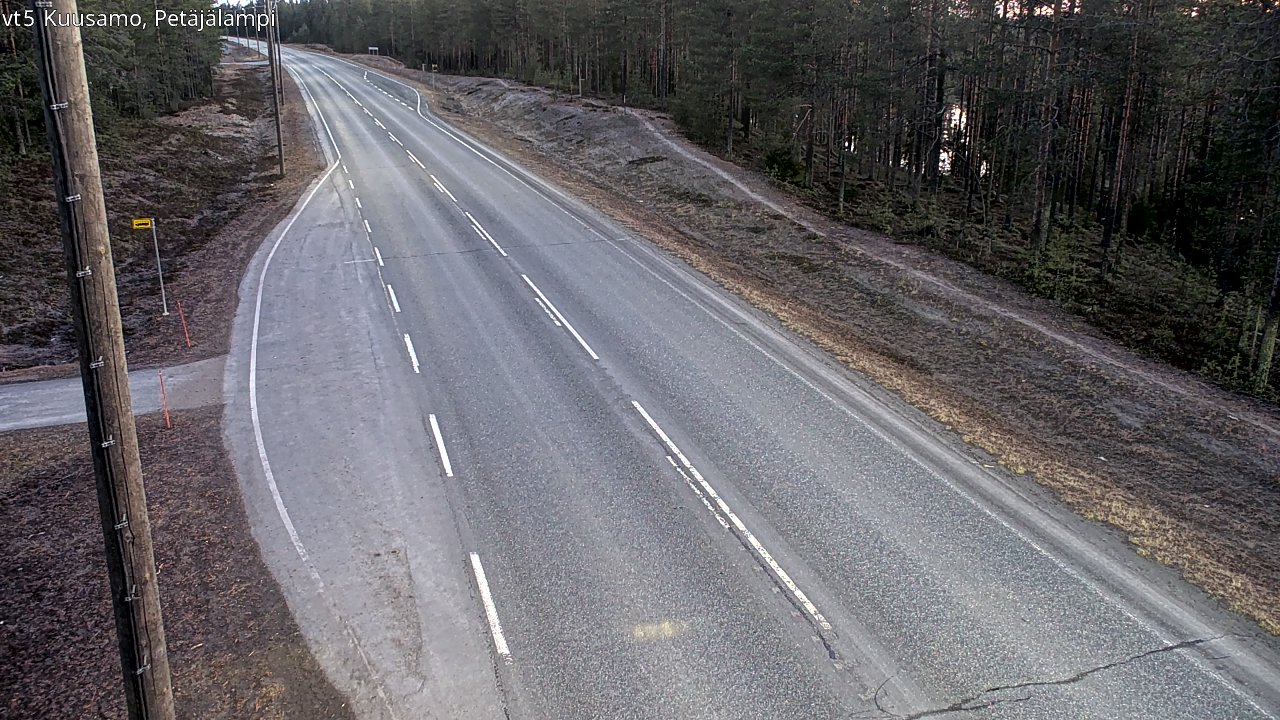 Weather Camera Image Road 5 Kuusamo, Petäjälampi, Kuusamo, Pohjois-Pohjanmaa