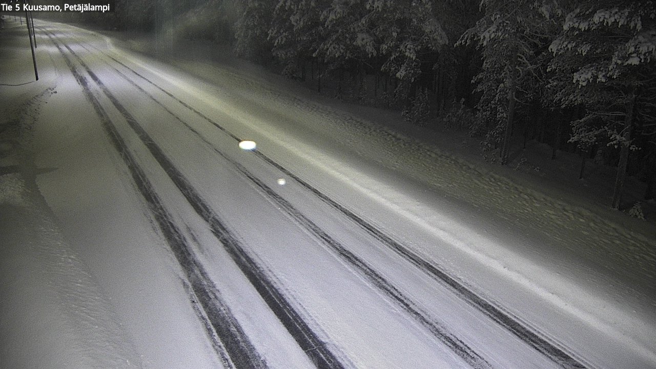 Weather Camera Image Väg 5 Kuusamo, Petäjälampi, Kuusamo, Pohjois-Pohjanmaa