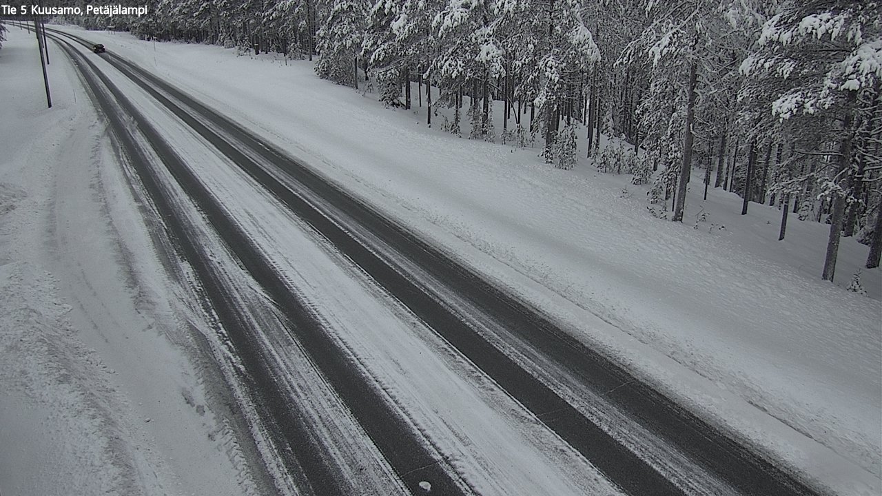 Weather Camera Image Väg 5 Kuusamo, Petäjälampi, Kuusamo, Pohjois-Pohjanmaa
