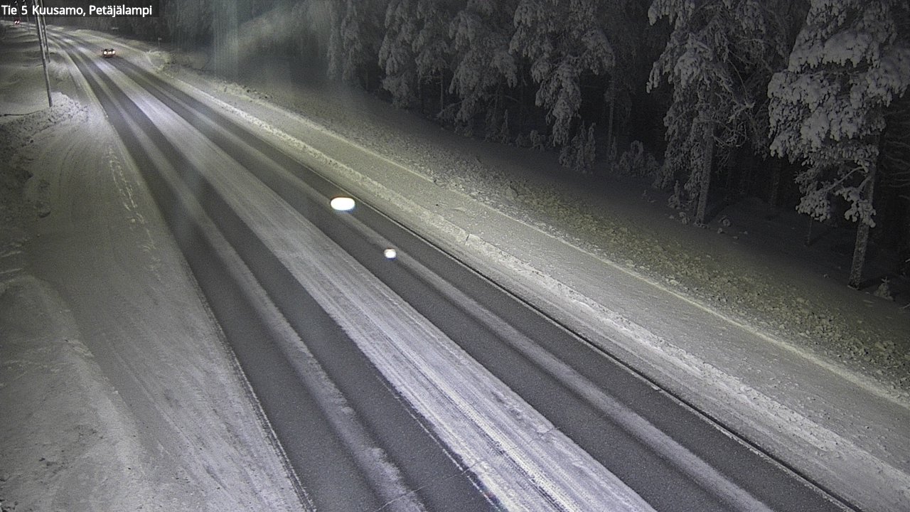 Weather Camera Image Road 5 Kuusamo, Petäjälampi, Kuusamo, Pohjois-Pohjanmaa