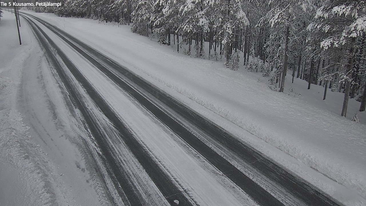 Weather Camera Image Väg 5 Kuusamo, Petäjälampi, Kuusamo, Pohjois-Pohjanmaa