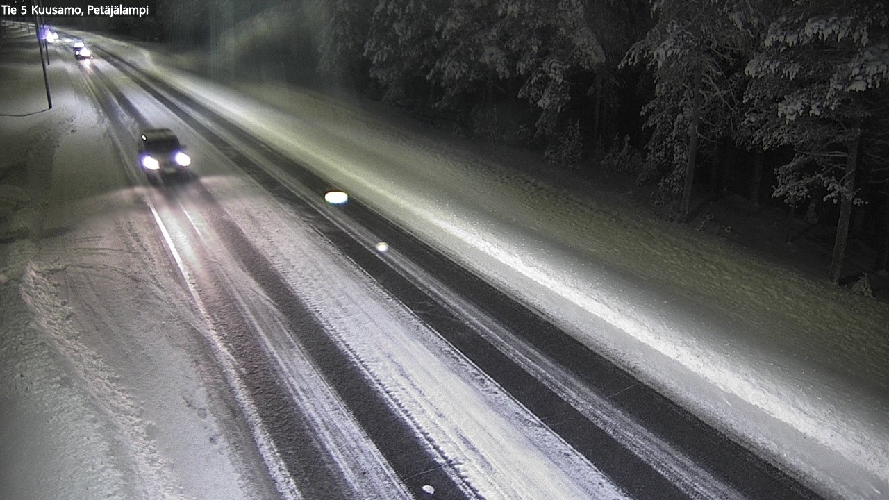 Weather Camera Image Road 5 Kuusamo, Petäjälampi, Kuusamo, Pohjois-Pohjanmaa