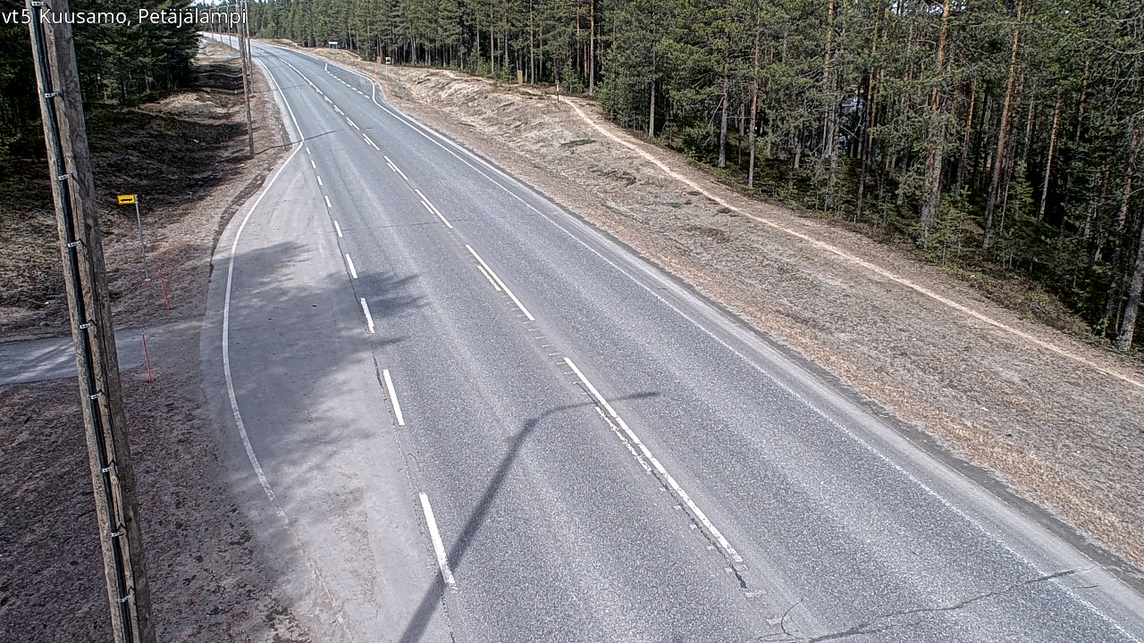 Kelikamerat Kuva Tie 5 Kuusamo, Petäjälampi, Kuusamo, Pohjois-Pohjanmaa