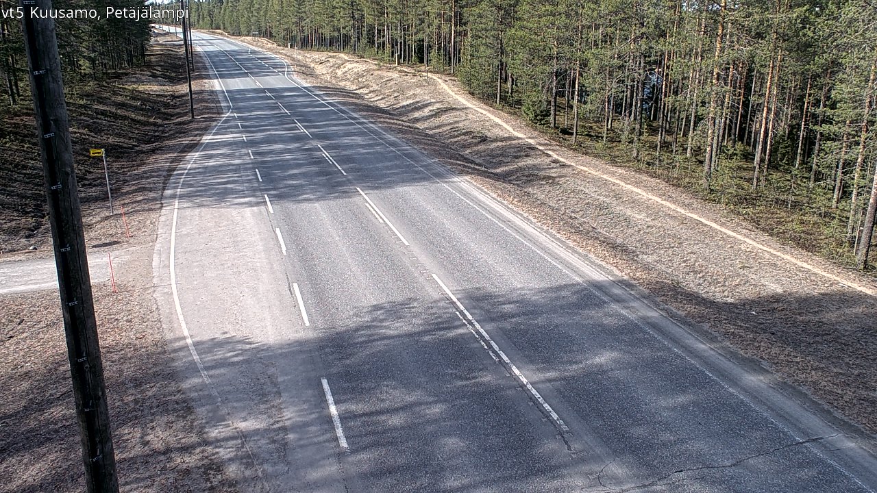 Kelikamerat Kuva Tie 5 Kuusamo, Petäjälampi, Kuusamo, Pohjois-Pohjanmaa